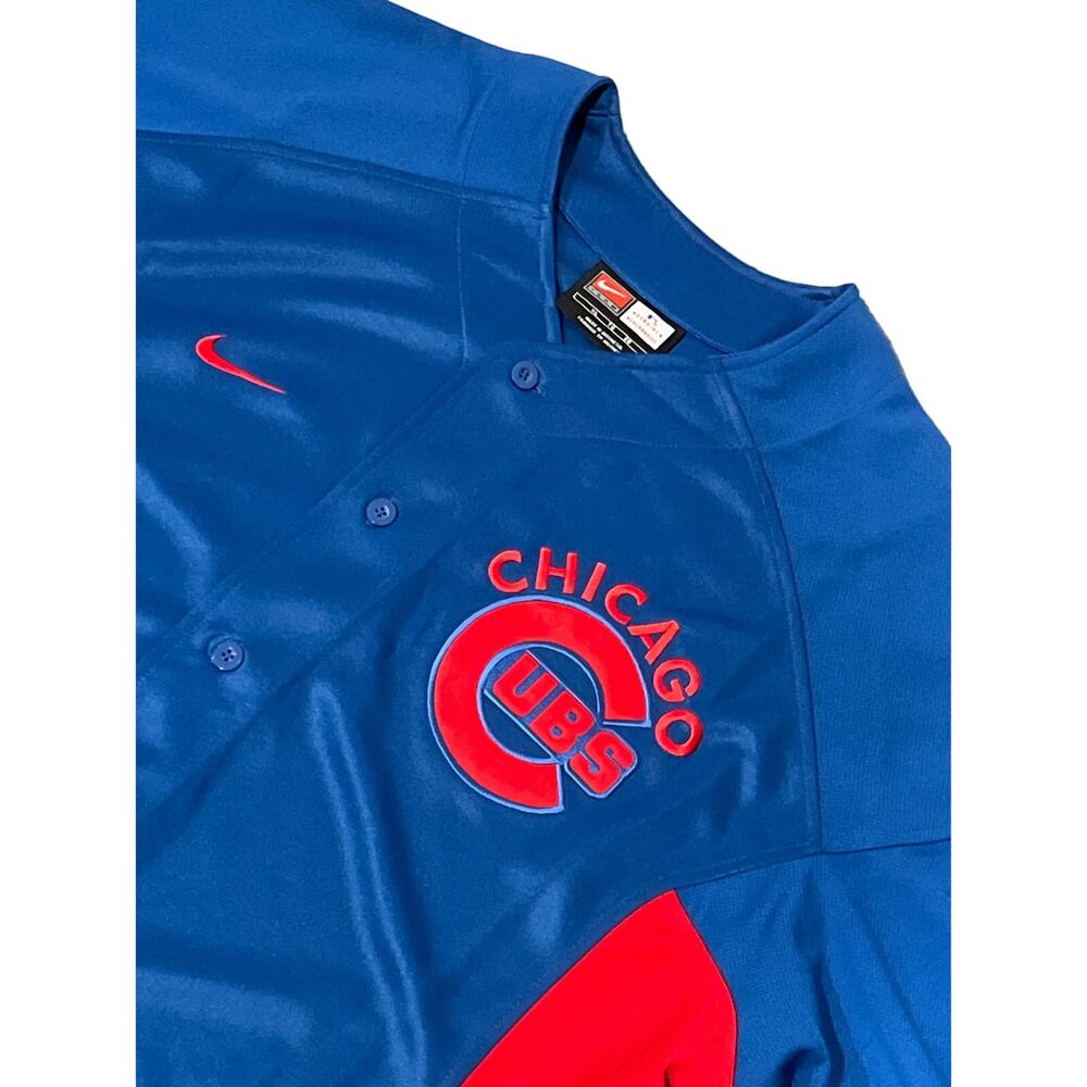 Nike Chicago‎ Cubs Jersey, Button-down, Size XL KB35